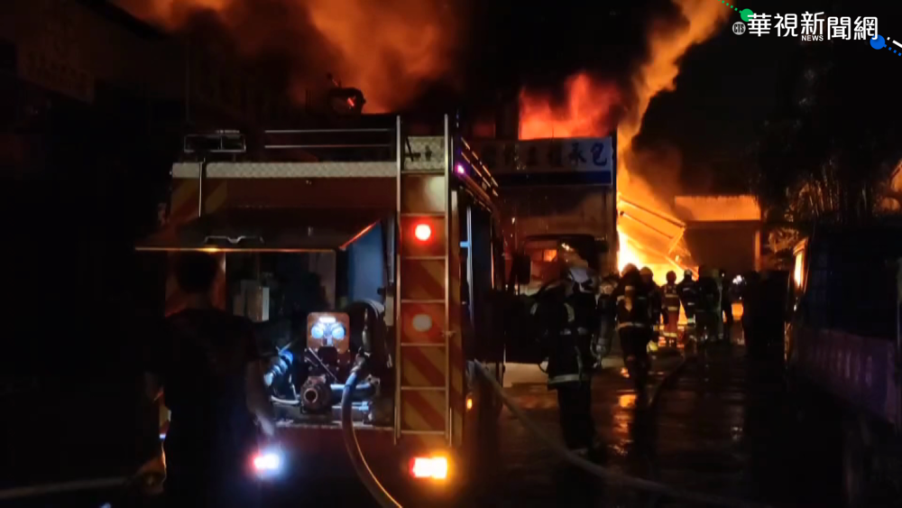 高雄連2起工廠火警 消防隊疲於奔命