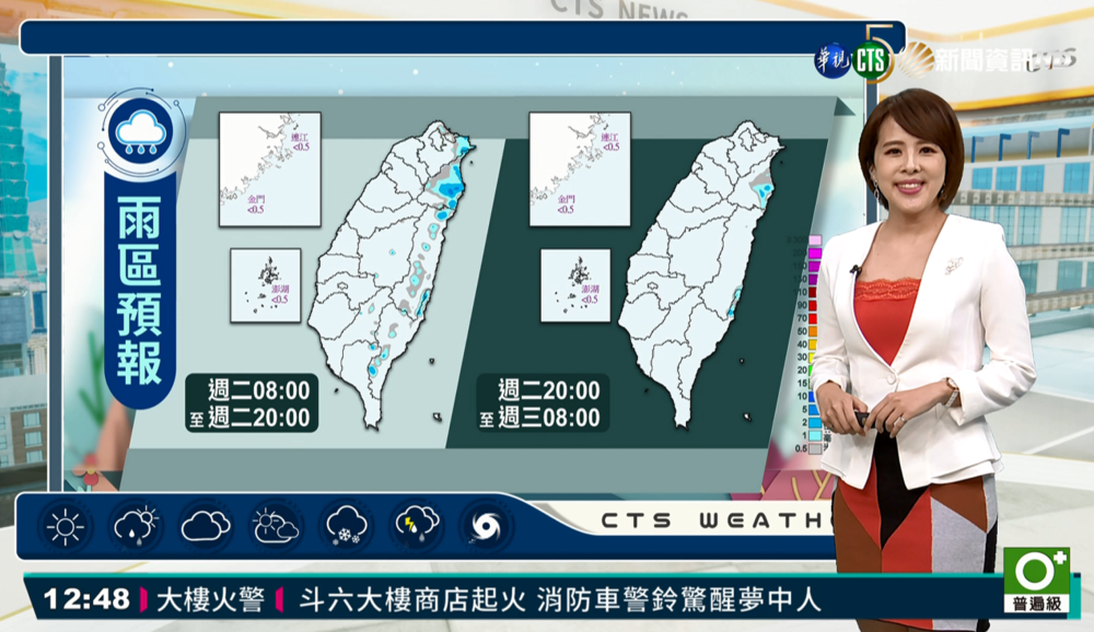 東北風環境迎風面局部雨 沿海離島風浪仍大