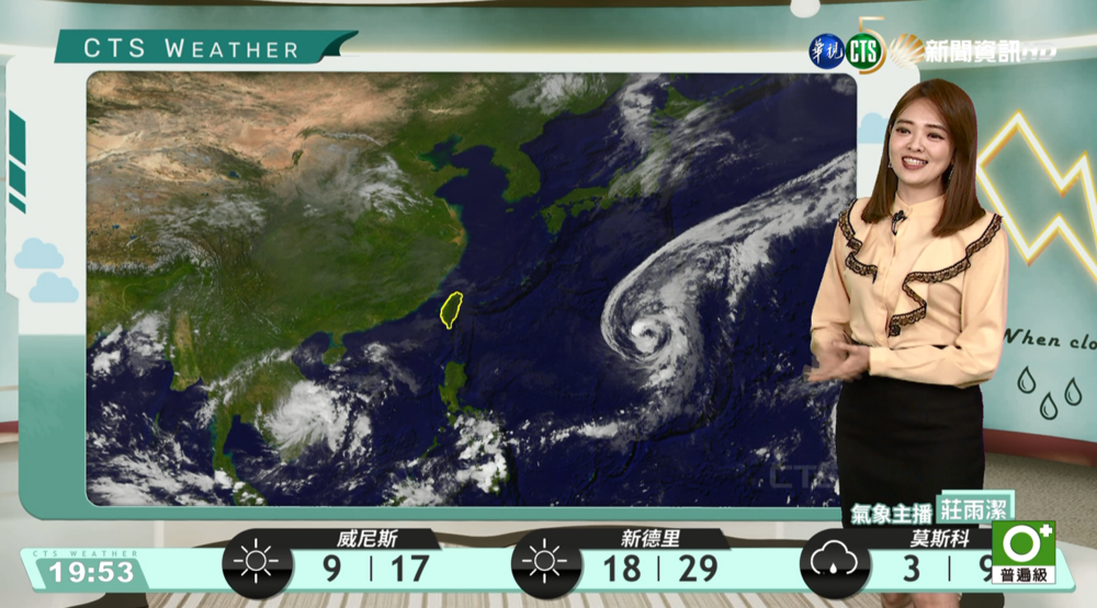 明東北季風增強 基隆.東部有局部短陣雨