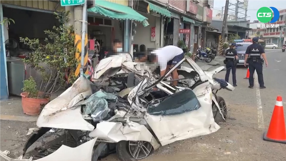 曳引車重機具掉落 車主買早餐逃死劫