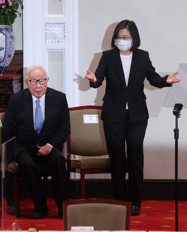 蔡英文今召開記者會。（中央社）