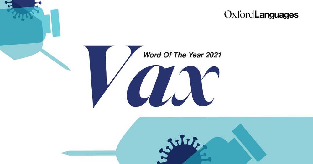 牛津字典公布 2021年度代表字 「Vax」使用量暴增72倍