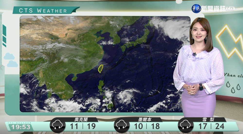 明受東北風影響 東北部有局部短暫雨