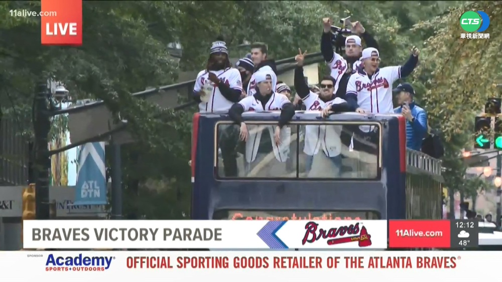 勇士奪世界冠軍! 返亞特蘭大光榮遊行