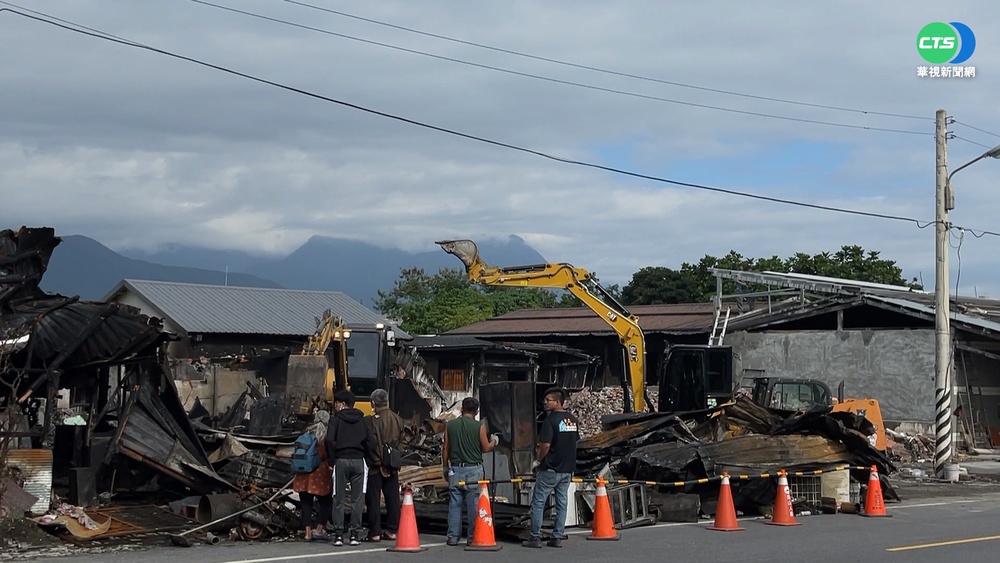 花蓮華東路大火毀8屋 住戶盼原地重建