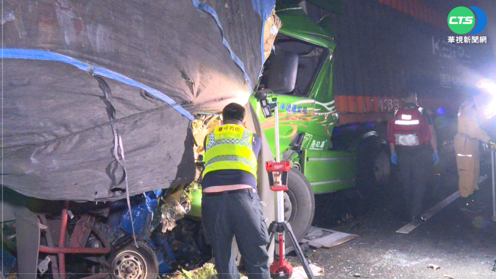 國1北上西屯-大雅 連環撞1死釀回堵