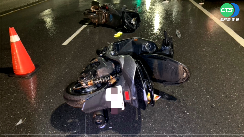 淡水女雨天騎下坡 車速過快自摔命危