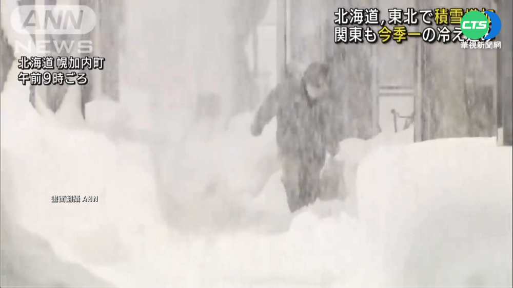日本東北急凍 北海道大雪破紀錄