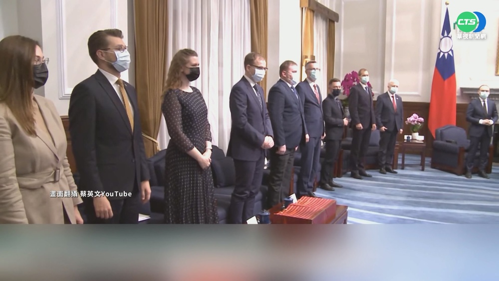 波羅的海3國議員訪台團 今拜會蔡總統