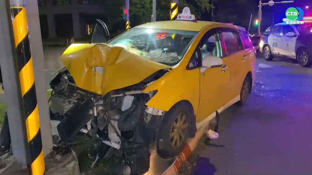 計程車失控撞鋼架 司機送醫不治