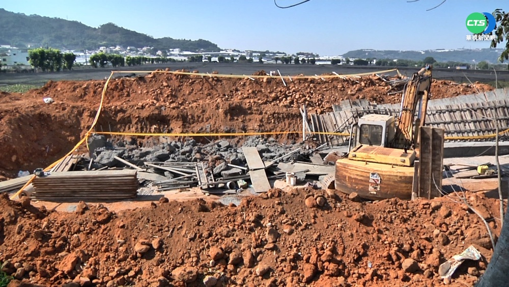 蓄水池擋土牆坍塌 1人遭活埋急停工開罰