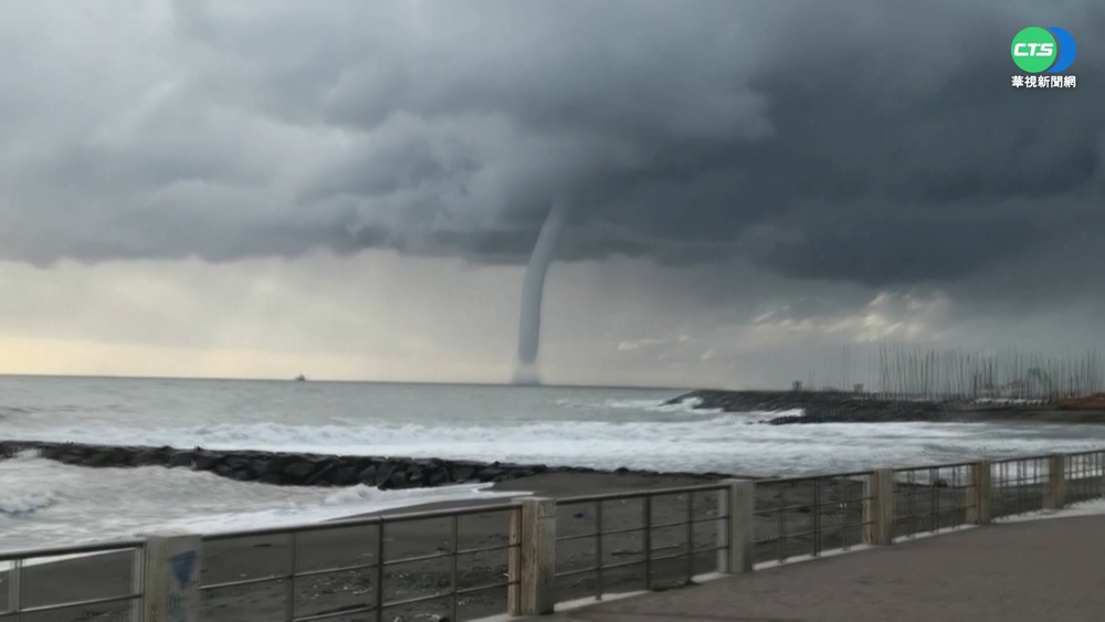 極端氣候襲南歐! 西.法降豪雨 義現水龍捲
