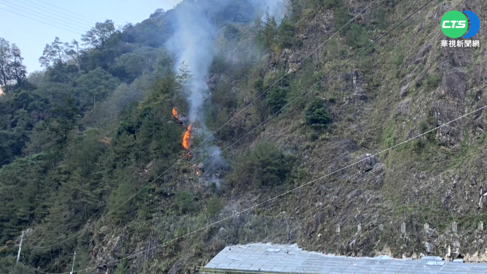 中橫便道火燒山 道路緊急封閉救災