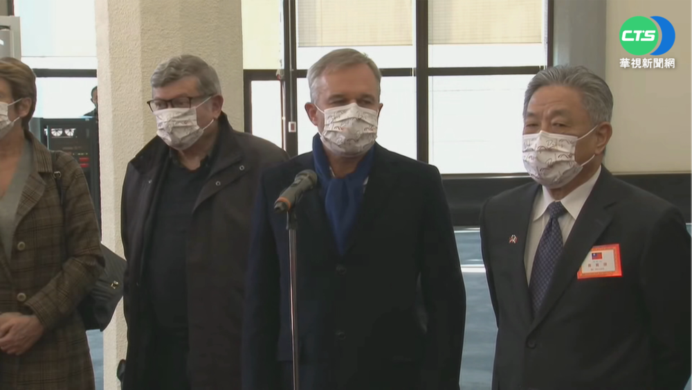 法前議長戴扈傑率團訪台 總統明接見