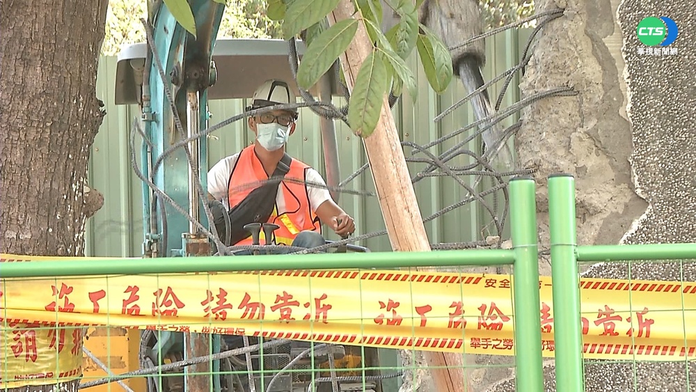 顏家招待所開拆10天 40米圍牆僅拆一半