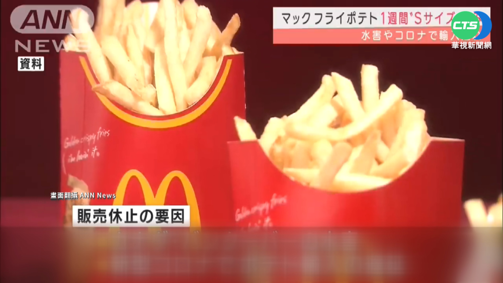 供應鏈危機! 日麥當勞停售中薯.大薯