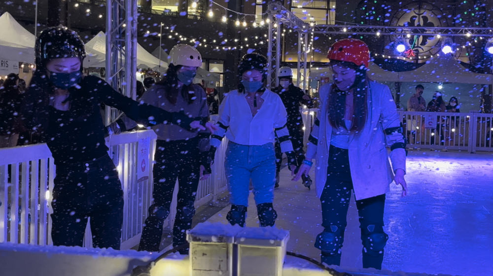 市集引進大型溜冰場