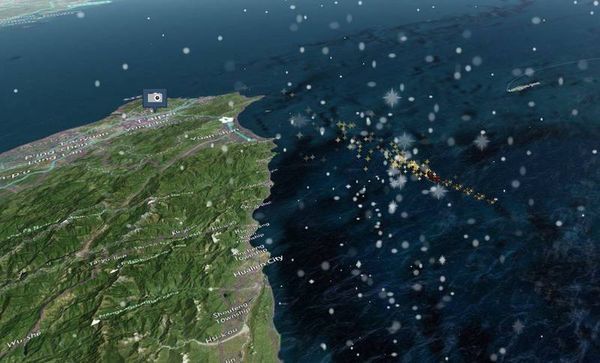 收到禮物了嗎？ 聖誕老人昨22:41經過台灣畫面曝光