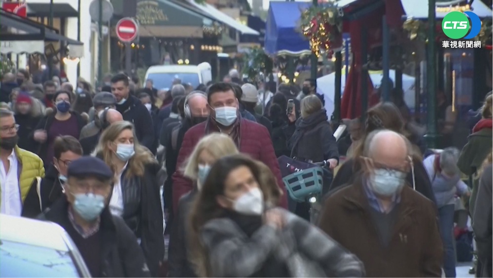 法國再增21萬確診 連4天單日確診逾20萬