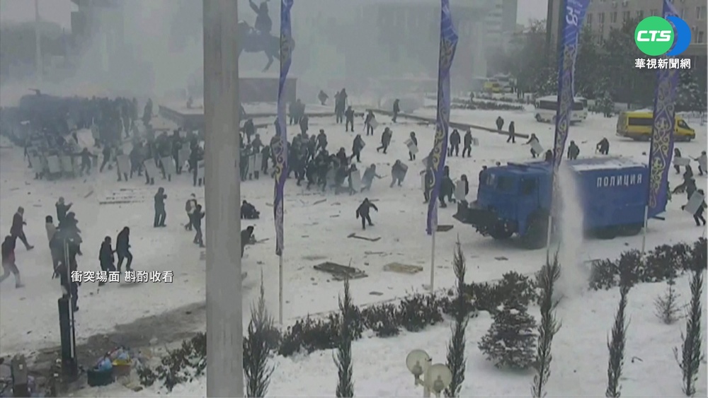 哈薩克動亂 維安部隊"共和國廣場清場"