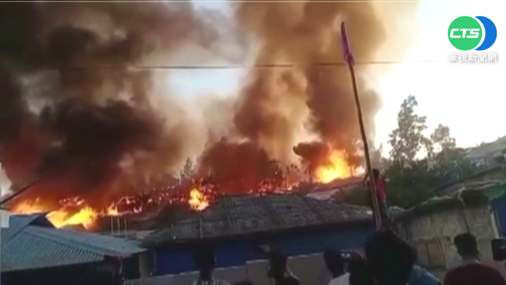 孟加拉難民營大火 數百間棲身所被焚毀