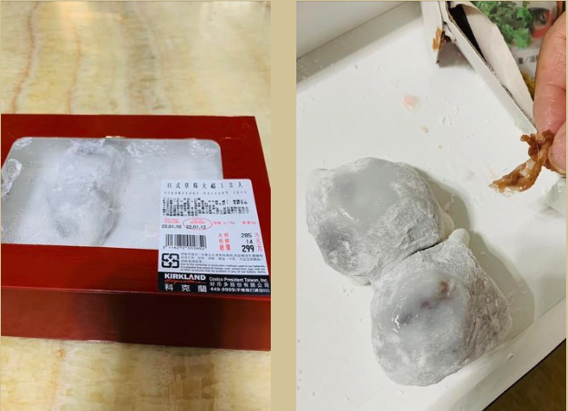 吃草莓大福「險喪命」 塑膠片卡喉嚨…好市多回應了