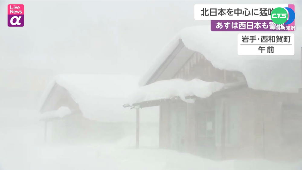 北.西日本颳暴雪 陸空交通大打結