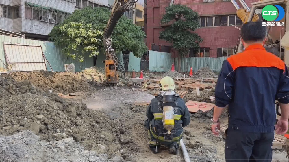 左營工地施工不慎氣爆 2工人急送醫