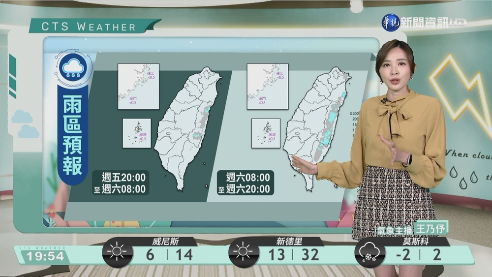 各地大多為晴到多雲 大臺北山區東半部局部雨