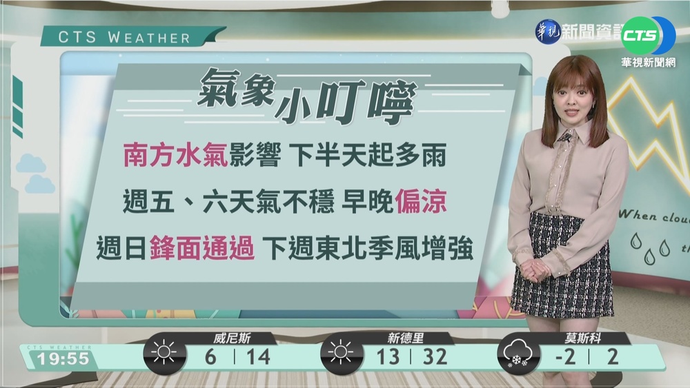 東北季風影響 北部及東北部天氣濕涼