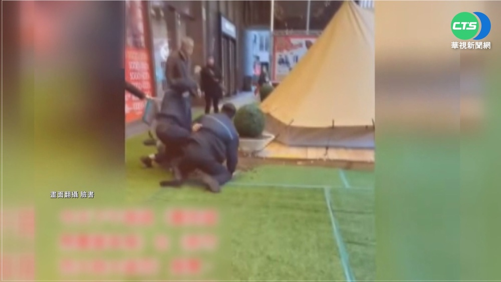 拒量體溫.實聯制 醉漢攻擊保全遭壓制