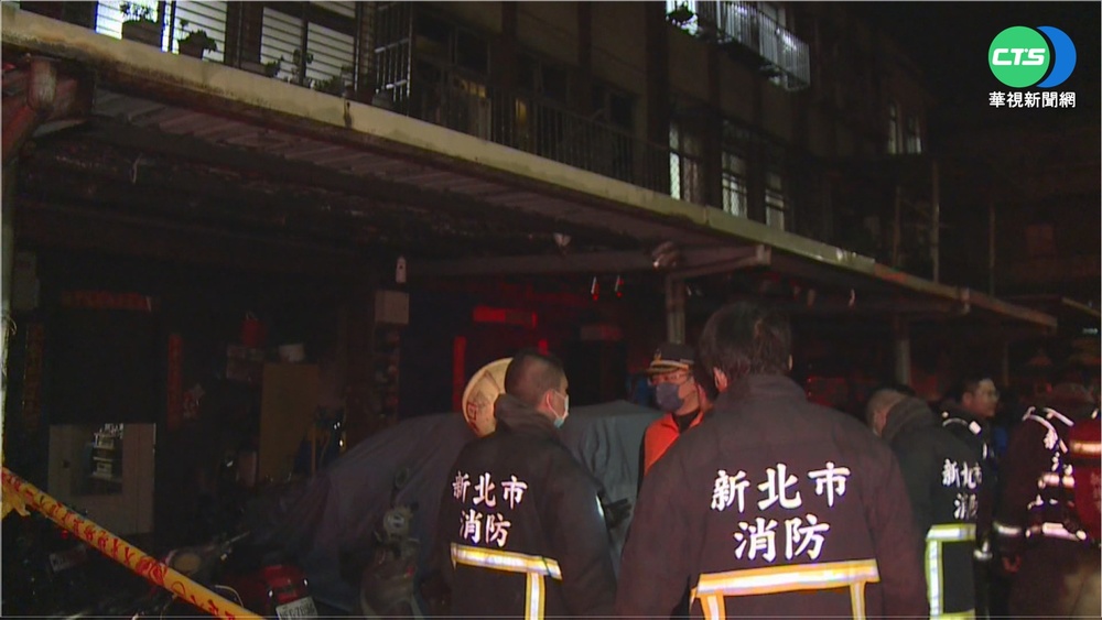 林口公寓火警竄濃煙 87歲婦一度命危