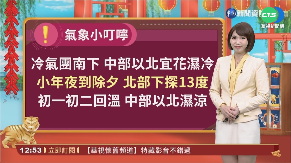 冷氣團南下 西半部水氣多易有局部短暫雨