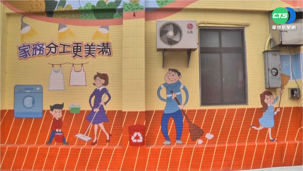 性平新地標! 台中彩繪性別平等牆吸睛