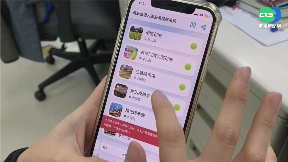 出遊免驚人擠人 北市推人潮警示燈號