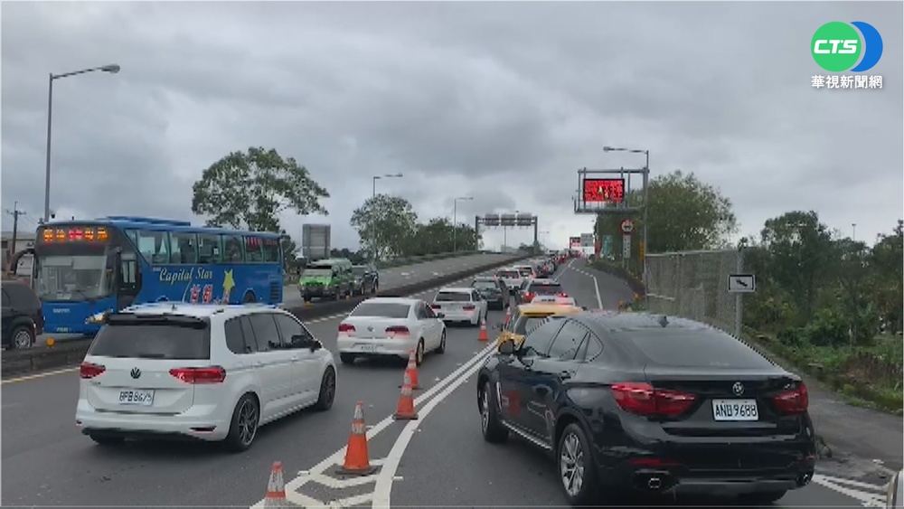 連假倒數快點收心! 國道湧現北返車潮
