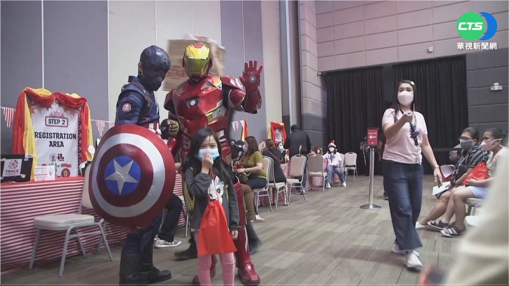 菲國催打氣 請出漫威英雄.街頭藝人助陣