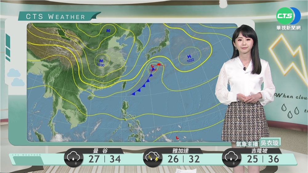 受東北季風影響 明北、東北部地區短暫雨