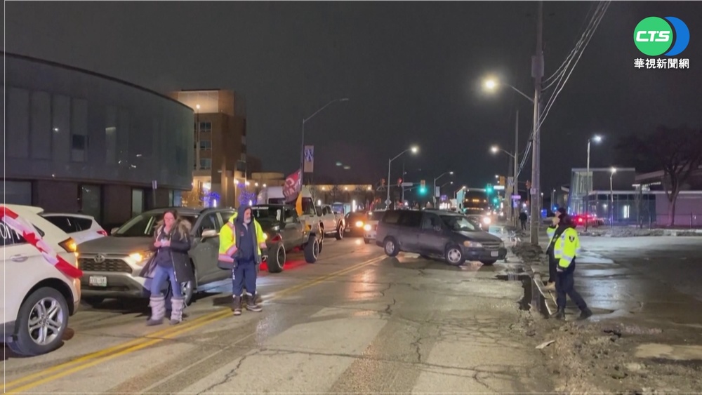 反"強制接種" 加拿大卡車癱瘓交通要塞