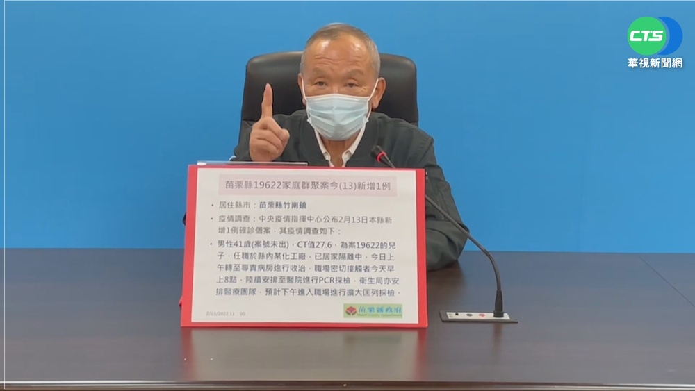 竹南家庭群聚案延燒 苗栗41歲男確診