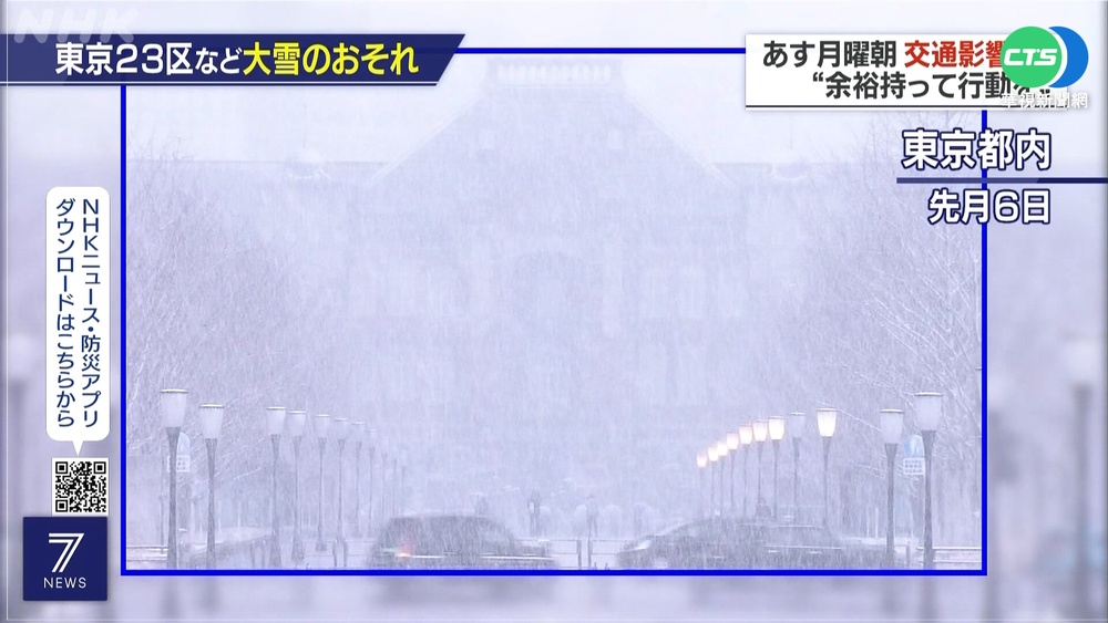 東京恐降警報級大雪 陸空交通繃緊神經