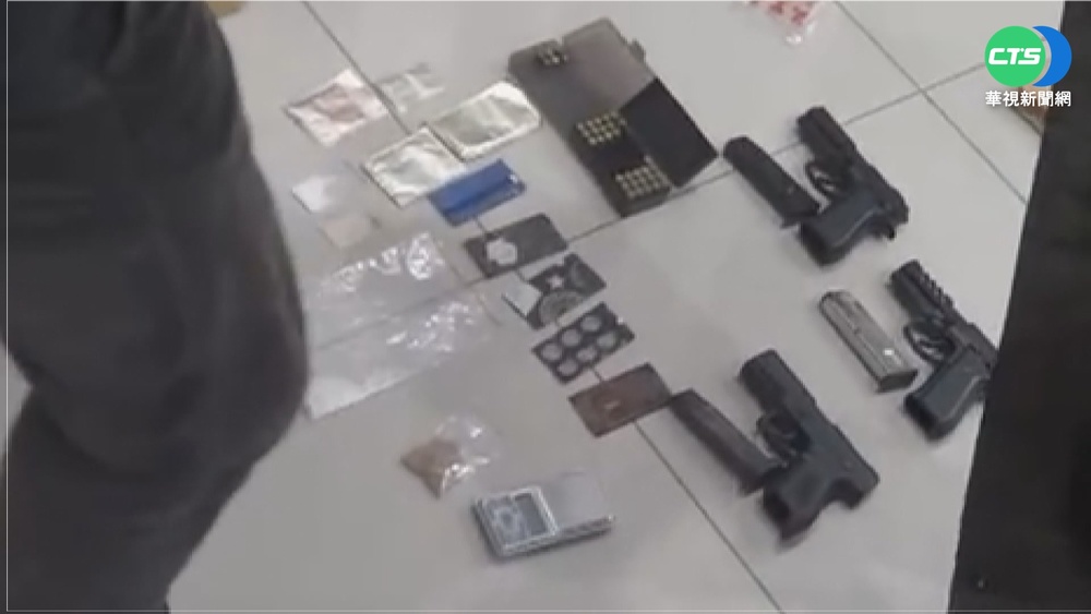 苗警攻破毒窟逮4人 搜出大量槍彈.毒品