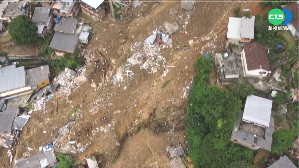 巴西里約暴雨釀土石流 至少80屋毀58死