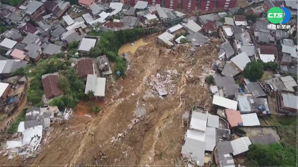 豪雨炸巴西釀洪災.土石流 目前已94人罹難