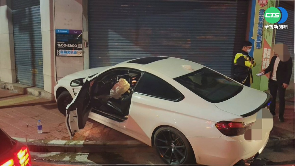 酒駕自撞店家 酒測值0.61還說沒喝酒