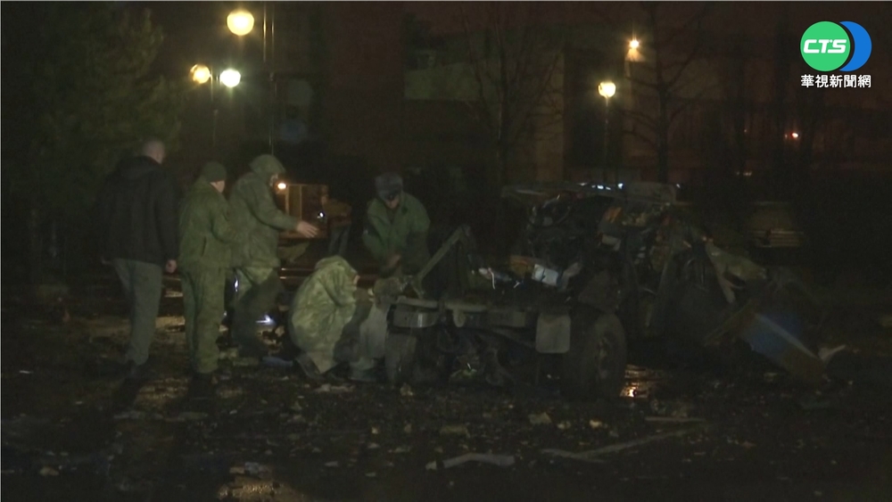 鄰近頓巴斯政府大樓 烏克蘭汽車炸彈驚爆