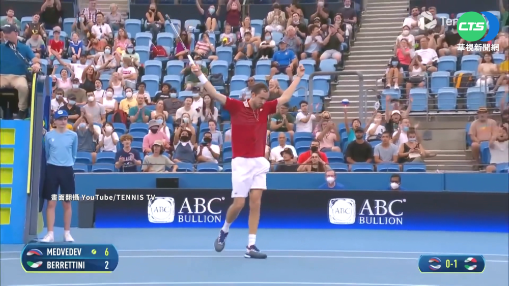 俄網球名將梅德維傑夫 登上世界第一