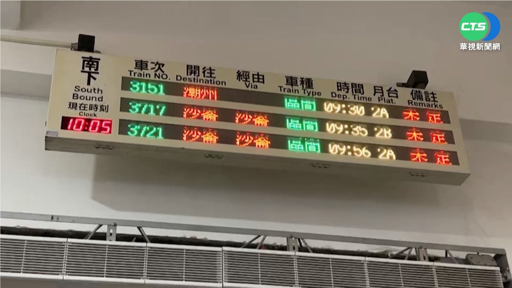 全台大停電! 新營站-枋寮站車輛接駁