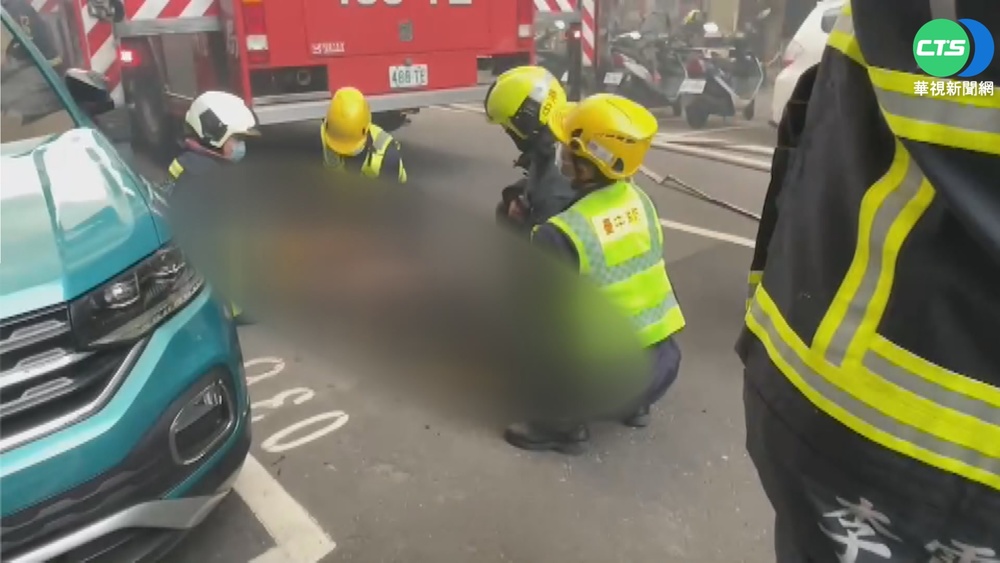 從6樓跳下逃生! 袁男墜車頂幸運獲救