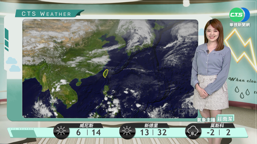 多雲到晴日夜溫差大 西部金馬局部低雲霧